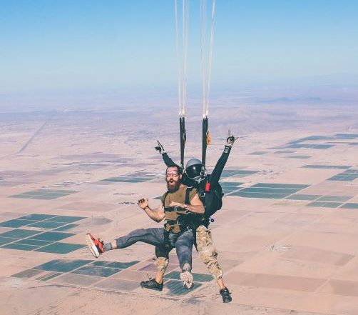 Building trust sky diving photo